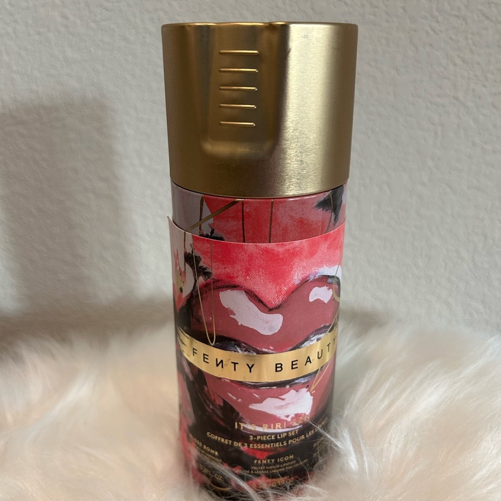 Fenty Beauty Lip Gloss Set - 3 pc Full size RiRi Shade